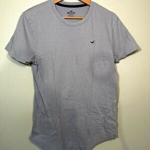 Hollister California - Curved Hem Tee T-shirt - Small grey Men's shirt